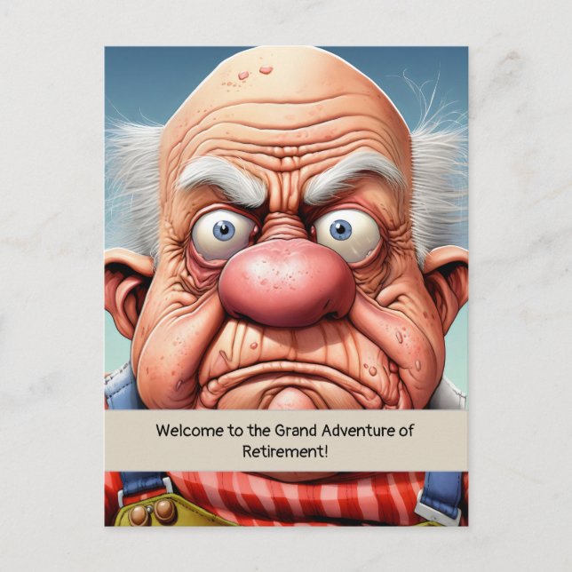 Retirement humor milestone Birthday Postcard (Front)