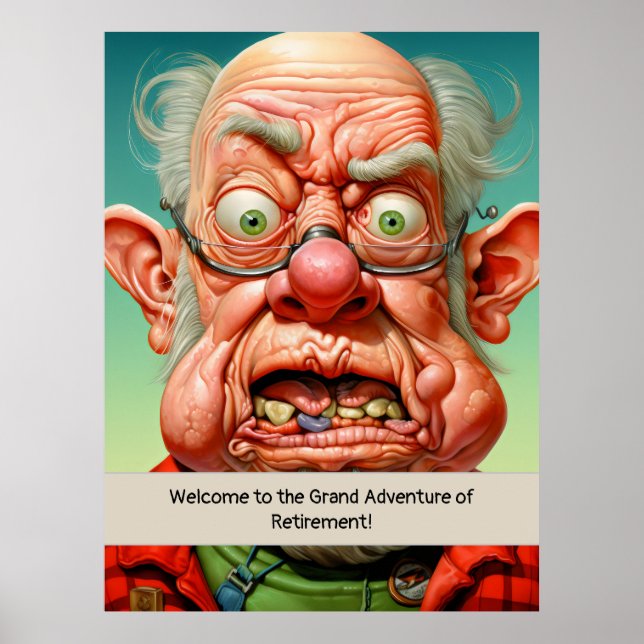 Retirement humor milestone Birthday Poster (Front)