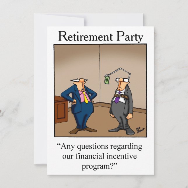 Retirement Humor Party Invitations "Spectickles" (Front)