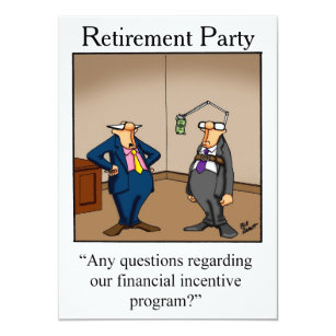 Funny Retirement Invitations | Zazzle