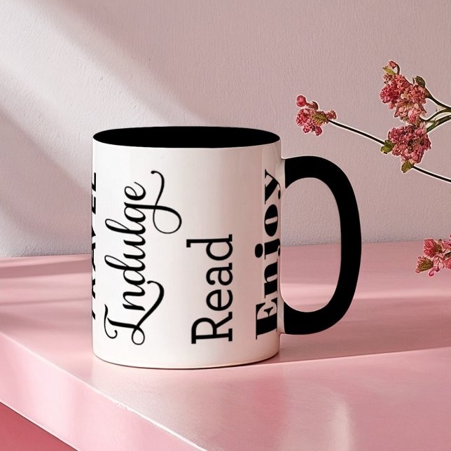 Retirement Inspiration Words Black Mug (Creator Uploaded)