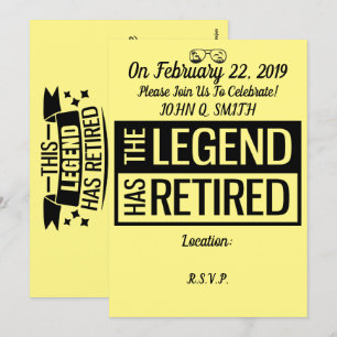 Retirement invitation Customizable