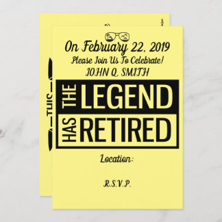 Retirement invitation Customizable