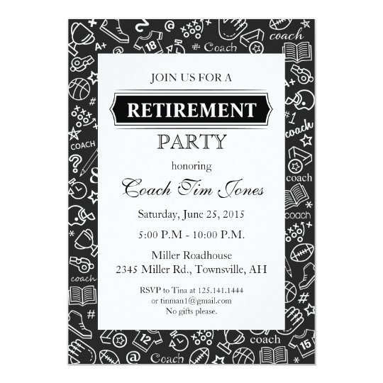 Retirement Invitation for Coach | Zazzle.com