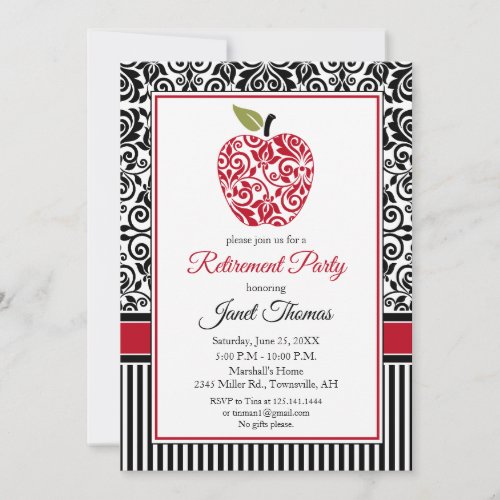 Retirement Invitation for Teachers