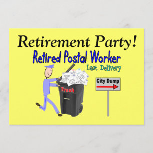 Retirement Invitations-Postal Worker Invitation