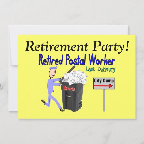 Retirement Invitations_Postal Worker Invitation