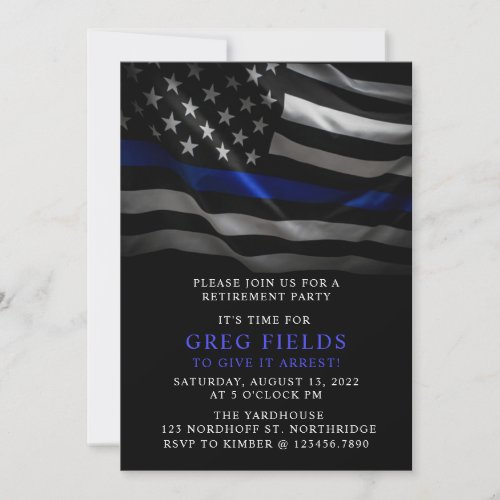 Retirement invite, Police Retirement, Surprise