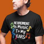 Retirement Is Music Colorful Musical Notes Retired Tri-Blend Shirt<br><div class="desc">Great gift for anyone you know who's retiring this year after years of hard work and if they're looking forward to enjoying life as a retiree</div>