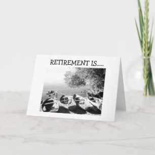 "RETIREMENT IS YOUR TIME - ENJOY" CARD