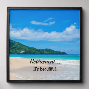 Retirement...It's Beautiful Peel And Stick Photo Tile