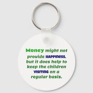 Retirement Joke Money Keeps The Kids Visiting Keychain