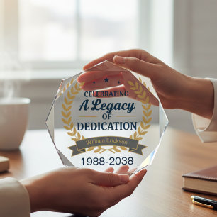 Retirement Legacy Acrylic Award