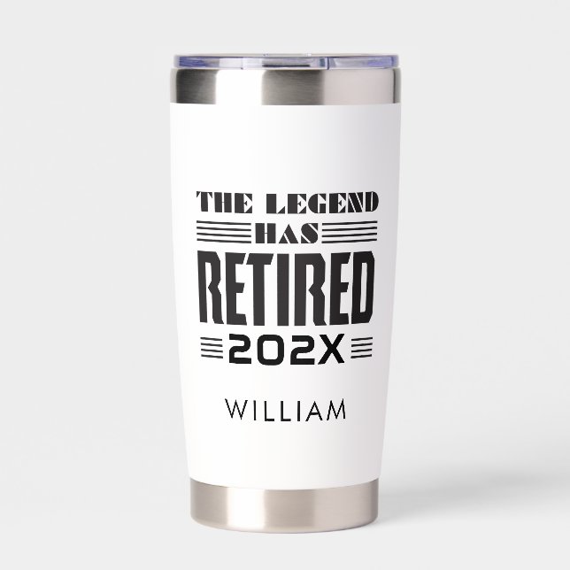 Retirement Legend Personalized Coworker Keepsake Insulated Tumbler (Front)
