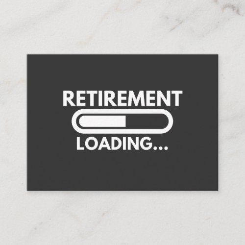 Retirement loading progress for all employees business card