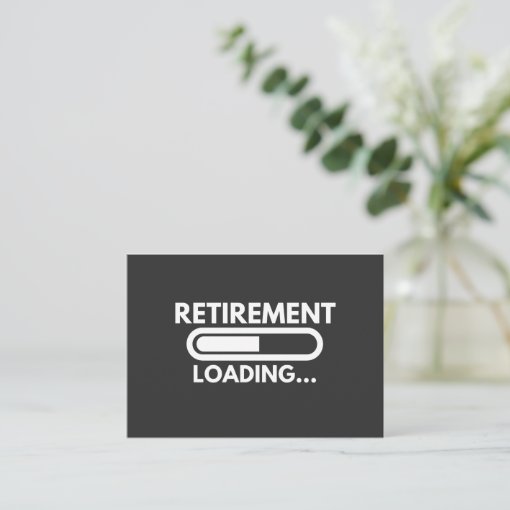 Retirement Loading Progress For All Employees Business Card 