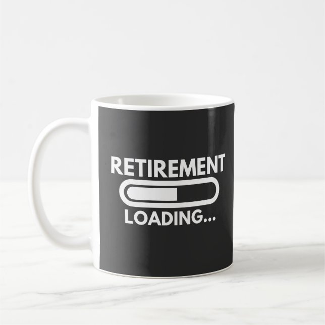 Retirement loading progress for all employees coffee mug (Left)