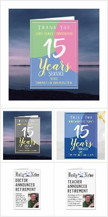 Retirement & Long Service Cards