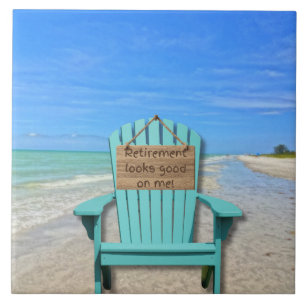 Retirement looks good on me! Sanibel Island Beach Ceramic Tile