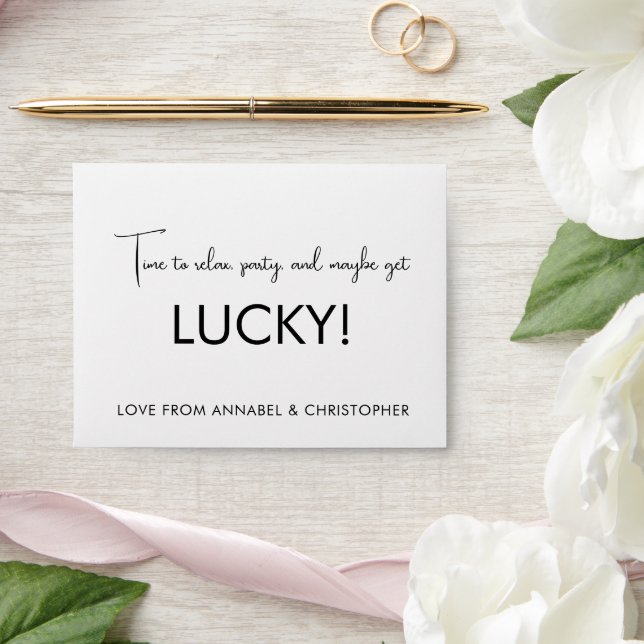 Retirement Lotto Envelope | Time to Relax, Party,  (Wedding)