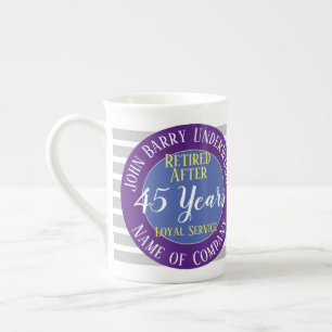 Retirement Loyal Service Commemorative Bone China Mug