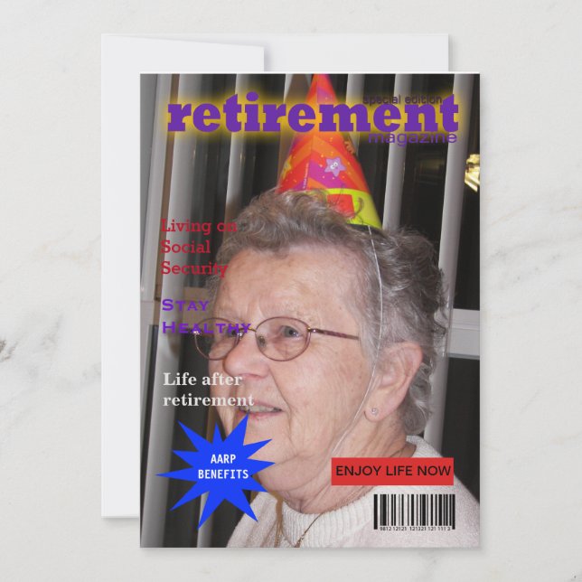 Retirement Magazine Invitation (Front)