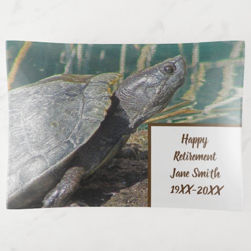 Retirement Momento Turtle Photo Business Co_worker Trinket Tray