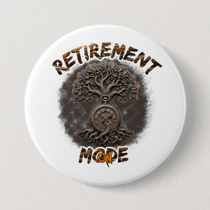 Retirement mood on button