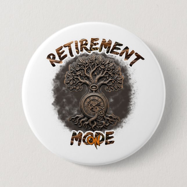 Retirement mood on  button (Front)