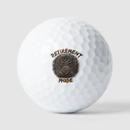 Retirement mood on  golf balls