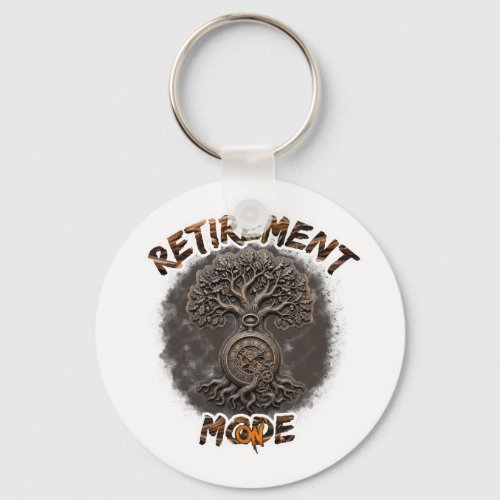 Retirement mood on keychain