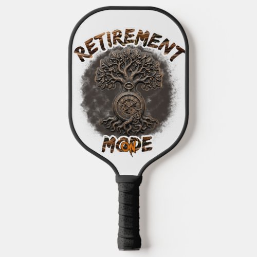Retirement mood on  pickleball paddle