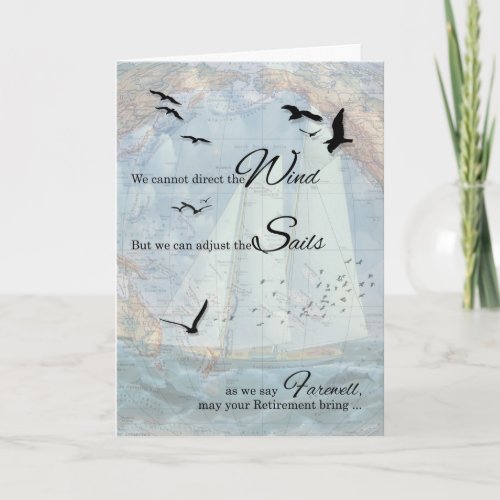 Retirement Nautical Sailing Theme Card