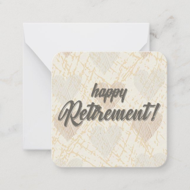 Retirement  note card (Front)