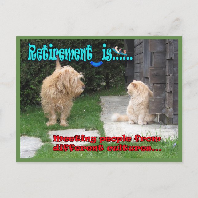Retirement: now you can widen your horizons postcard (Front)