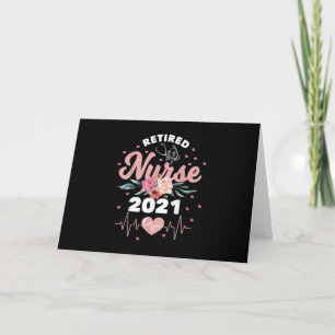 Retirement Nurse 2021 Letterpress Thank You Card