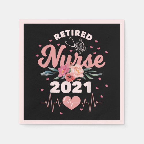 Retirement Nurse 2021 Napkins