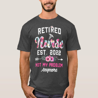 Retirement Nurse Tee Est 