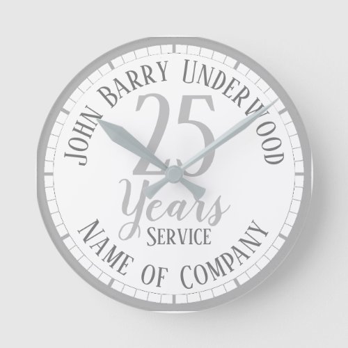 Retirement or Long Service Round Clock