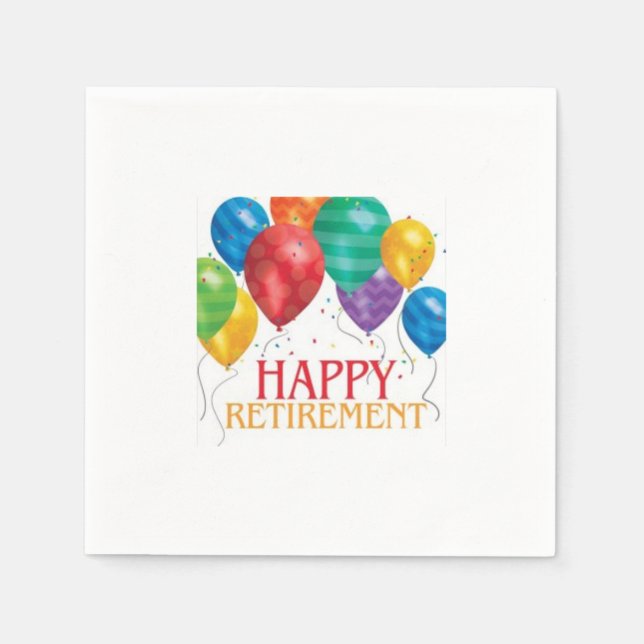 Retirement Paper Napkins (Front)