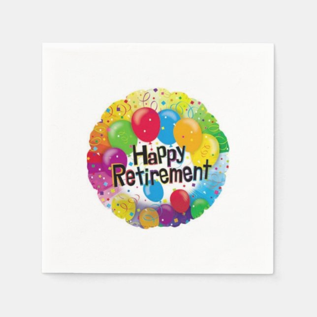 Retirement Paper Napkins (Front)