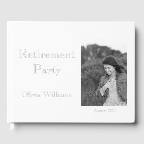 Retirement Party Add Photo Choose Color