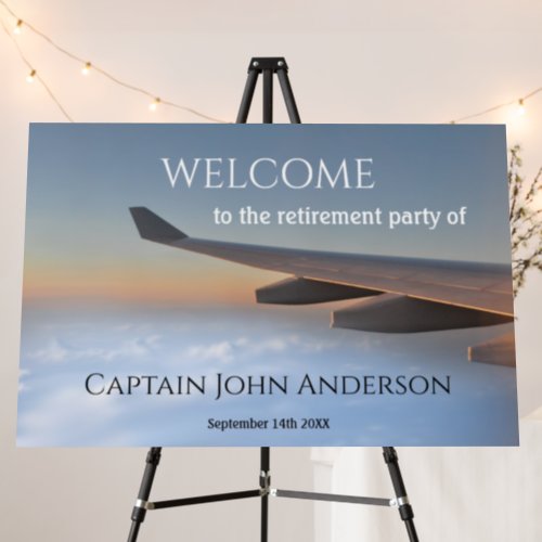 Retirement Party Airplane Wing Foam Board