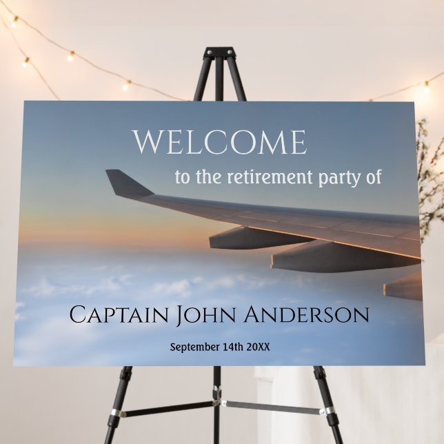 Retirement Party Airplane Wing Foam Board (In Situ (Stand))