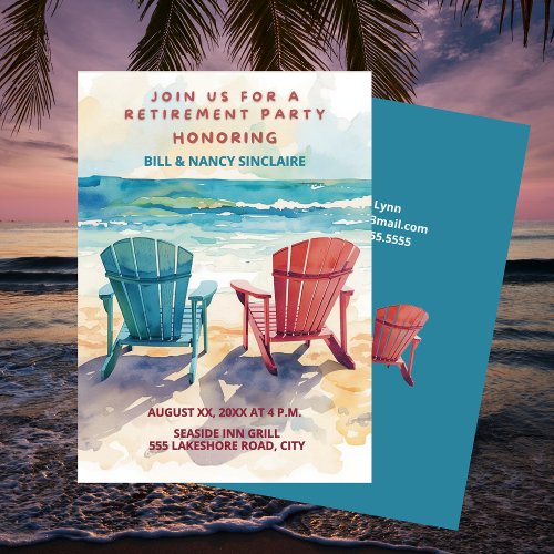 Retirement Party Beach Theme Casual Fun