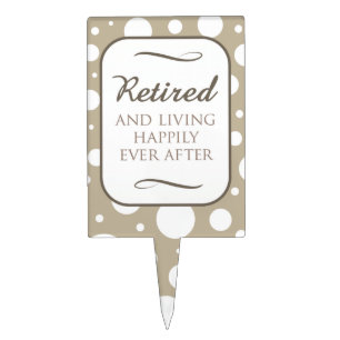 Retirement Party Cake Pick