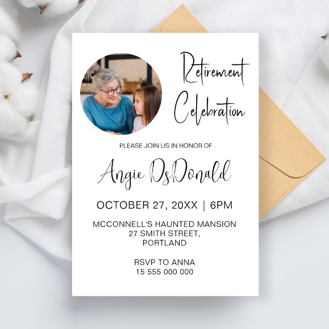 Retirement Party Celebration Retired Dad Mom Nurse Invitation (Creator Uploaded)