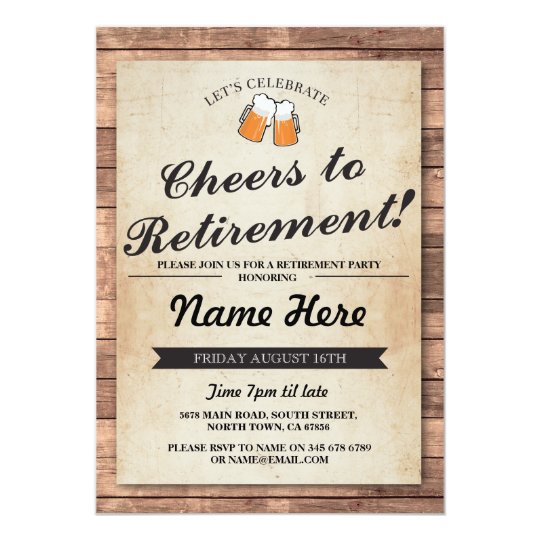 Retirement Invitations Reception 5