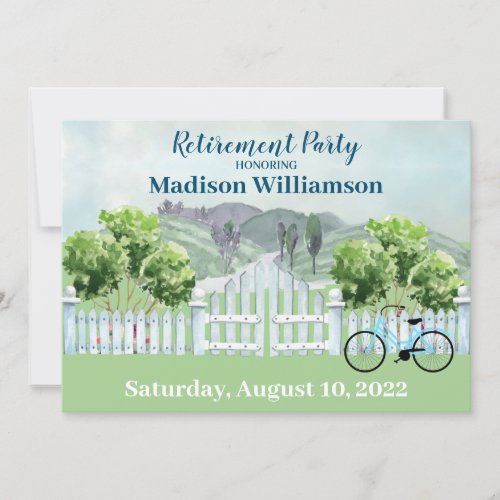 Retirement Party Countryside Rustic  Invitation