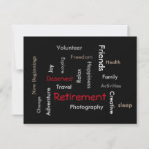 Retirement Party: Customize invitation(both sides)